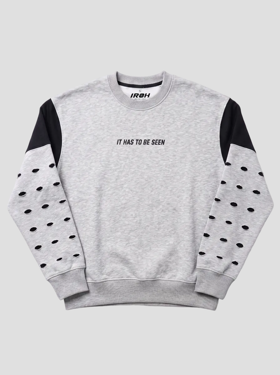 GREY CREWNECK SWEATSHIRT
