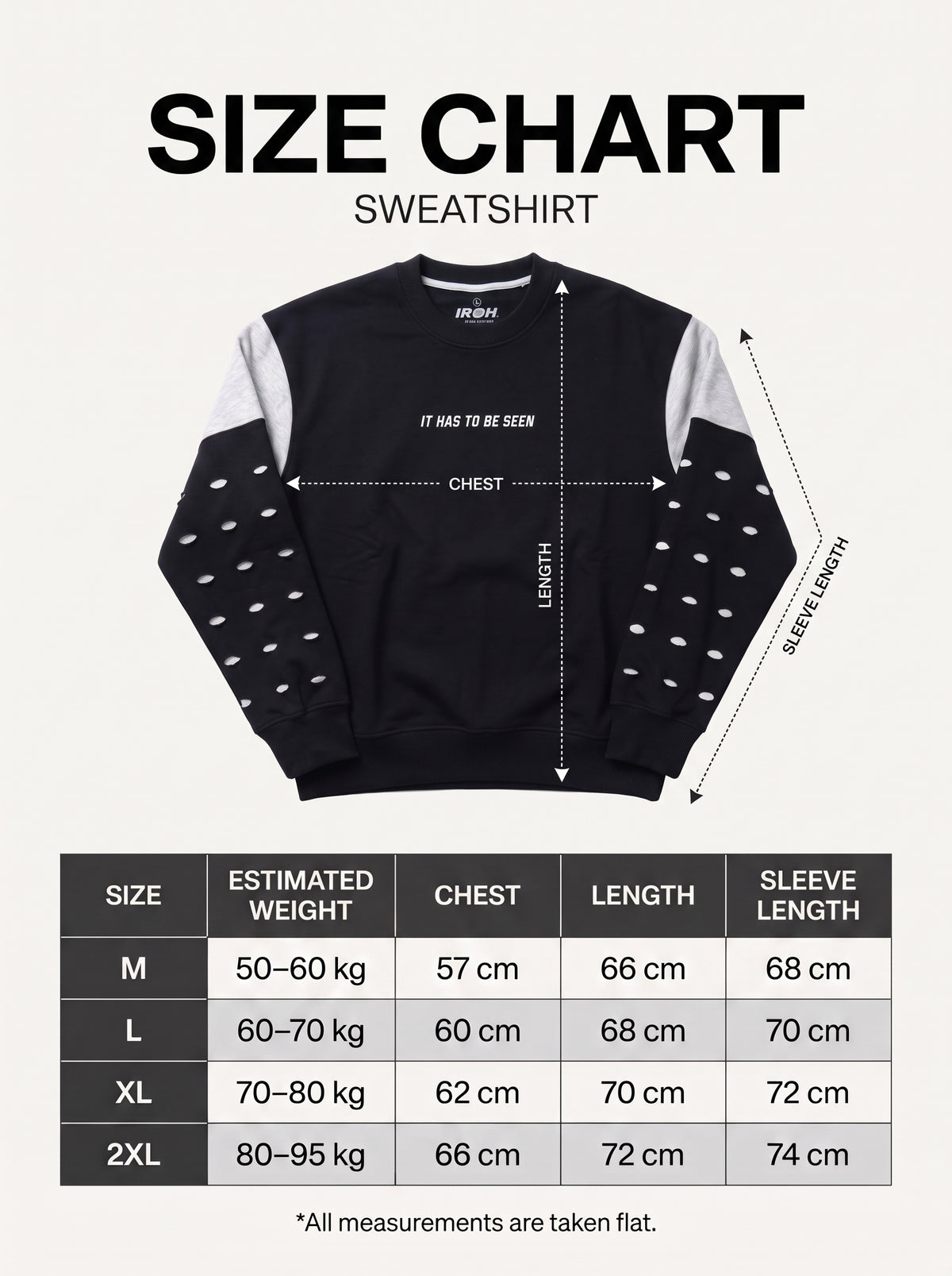 BLACK CREWNECK SWEATSHIRT